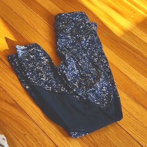 Athleta leggings with mesh cut outs